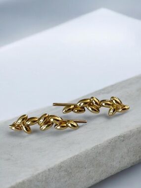 NEW Bea Bongascia 9k Gold Ear Climber Earrings